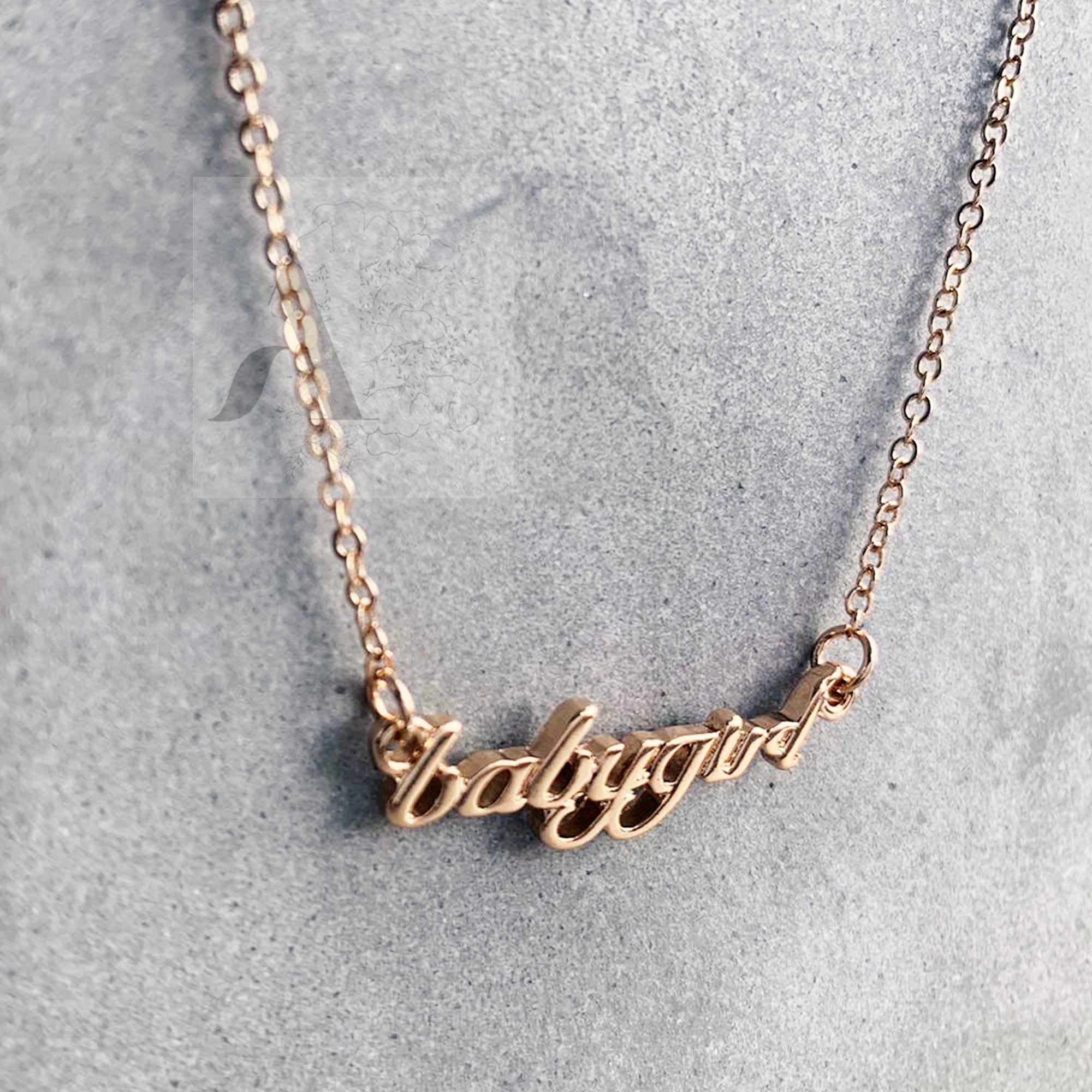 Baby Girl Letter Necklace – LUXE BY MIA